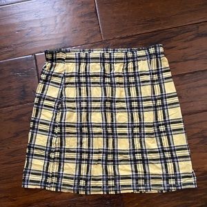 “clueless” plaid mini skirt